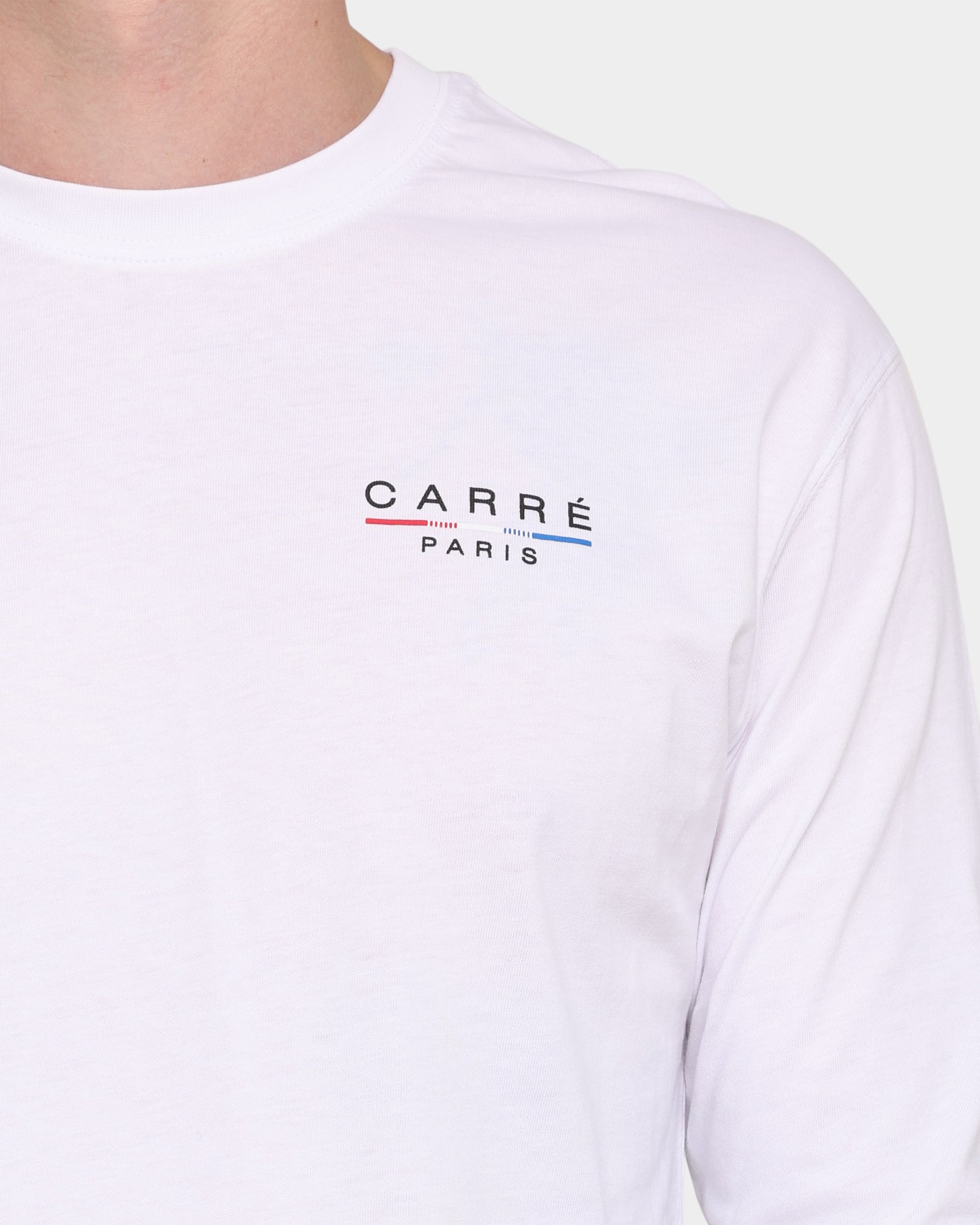 Carr√© Stripes Long Sleeve T-Shirt White