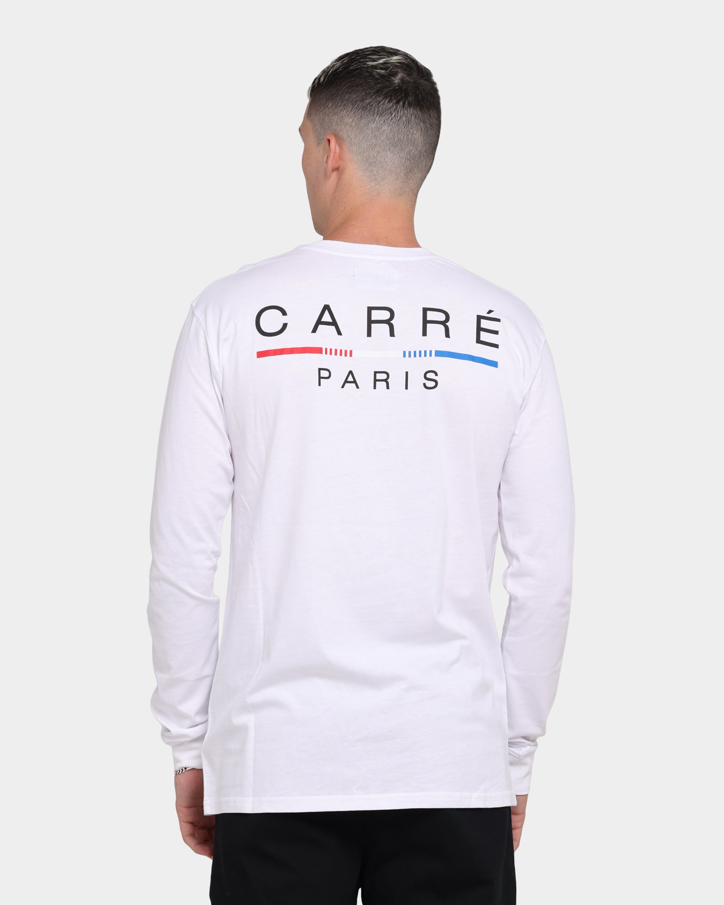 Carr√© Stripes Long Sleeve T-Shirt White