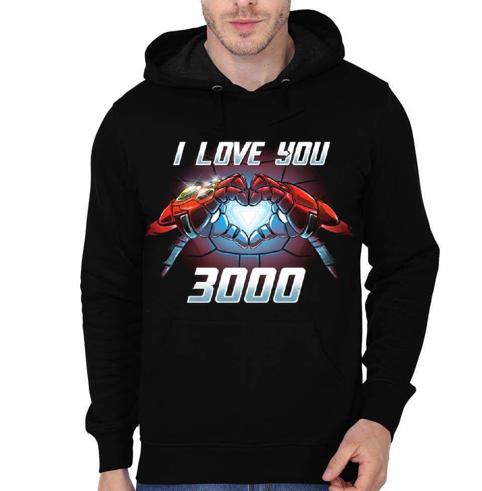 Iron Man Black Hoodie Style001