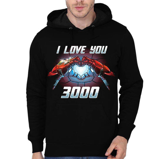 Iron Man Black Hoodie Style001