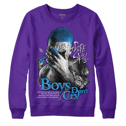 Court Purple 13s DopeSkill Purple Sweatshirt Boys Don't Cry Graphic