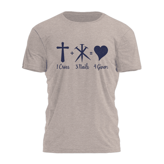1 Cross 3 Nail 4 Given Shirt Christian T-Shirts For Men Gifts For Boyfriend