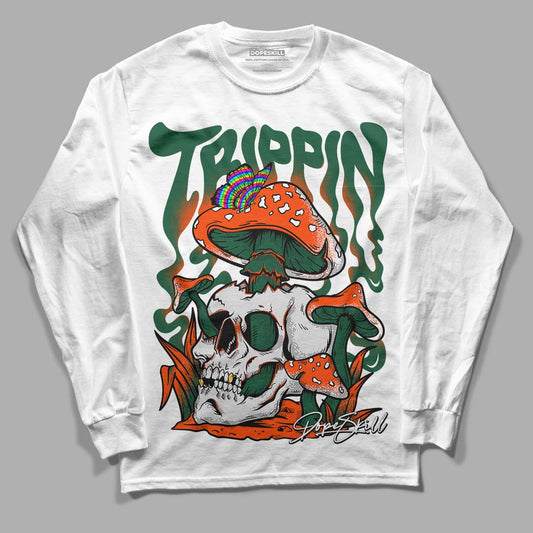 Dunk Low Team Dark Green Orange DopeSkill Long Sleeve T-Shirt Trippin Graphic