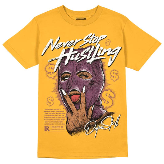 Brotherhood 1s High OG DopeSkill University Gold T-shirt Never Stop Hustling Graphic