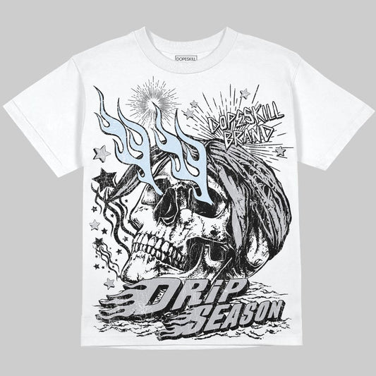 Cement Grey 11s DopeSkill Oversize Print T-Shirt Drip Season Graphic