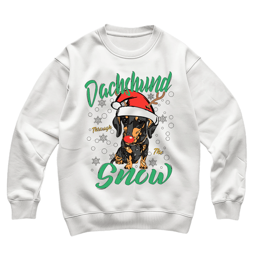 Dachshund Snow Xmas Sweatshirt