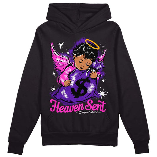 Court Purple 13s DopeSkill Hoodie Sweatshirt Heaven Sent Graphic