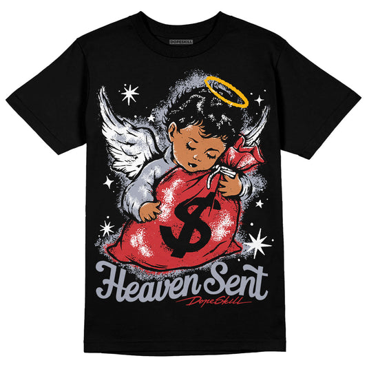 Bred Reimagined 4s DopeSkill T-Shirt Heaven Sent Graphic