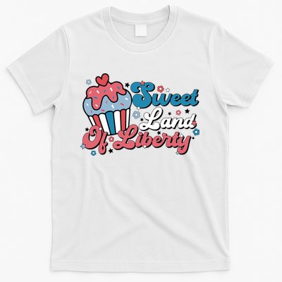 4th Of July Retro Sweet Land Of Liberty Gift T-Shirt