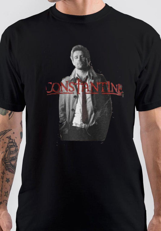 John Constantine Black T-Shirt Style002