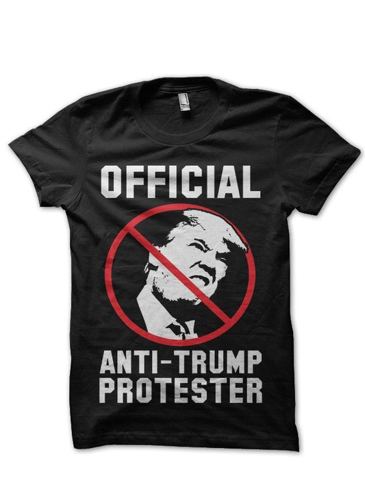 Anti-Trump Protester Black T-Shirt