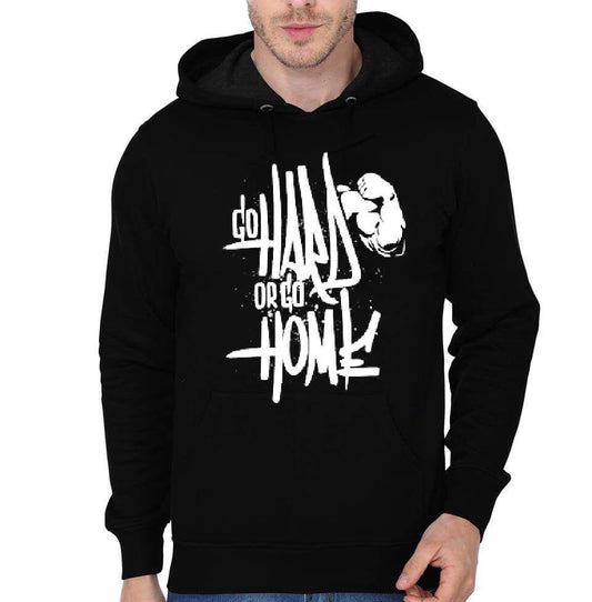 Go Hard Or Go Home Black Hoodie Style001