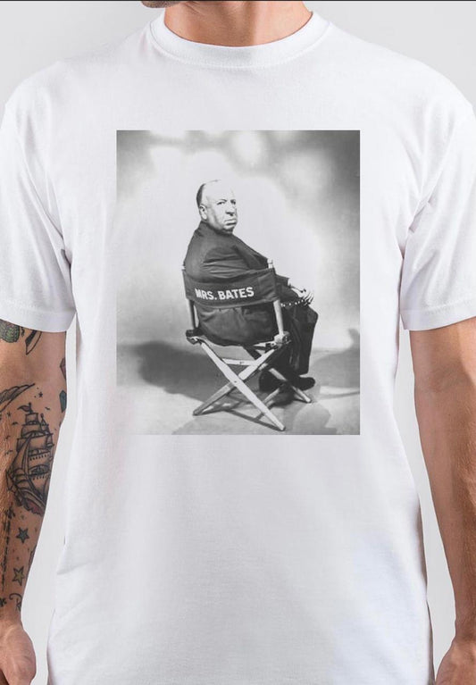 Alfred Hitchcock White T-Shirt