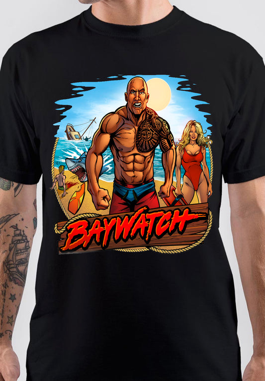 Baywatch The Rock T-Shirt