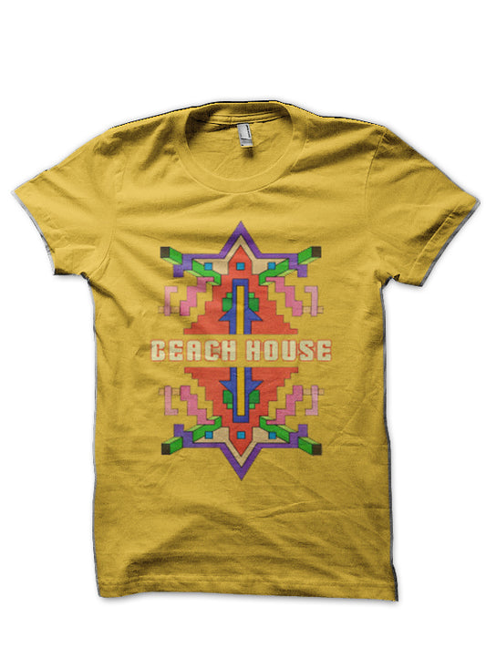 Beach House //\\ Retro Psychedelic Design T-Shirt