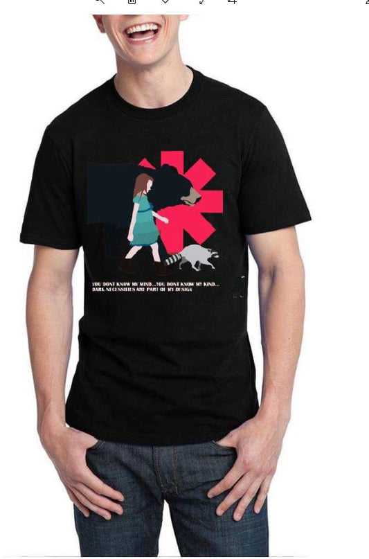 Red Hot Chili Peppers Half Sleeve Black T-Shirt Style001