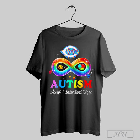 Cincinnati Reds Infinity Autism Accept Understand Love T Shirt Sweatshirt