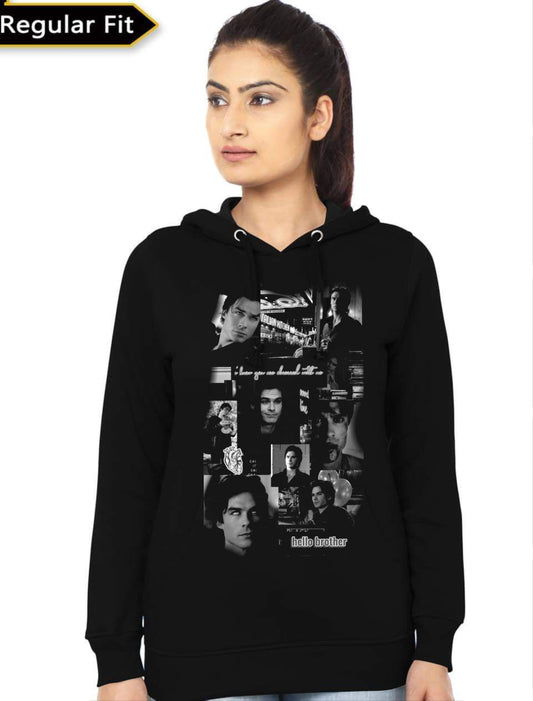 Damon Salvatore Girls Hoodie
