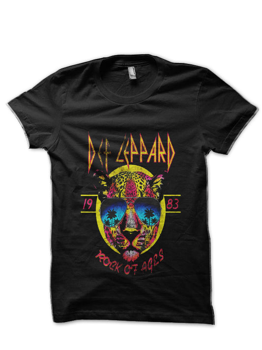 Def Leppard Black T-Shirt Style003