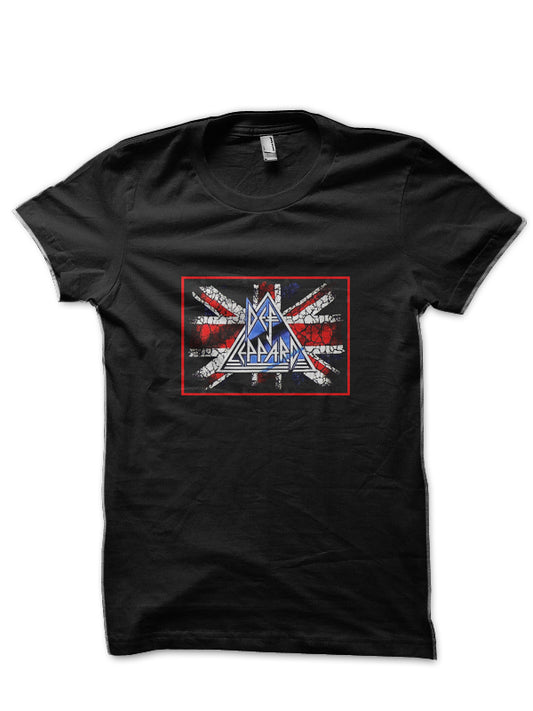 Def Leppard Black T-Shirt Style001