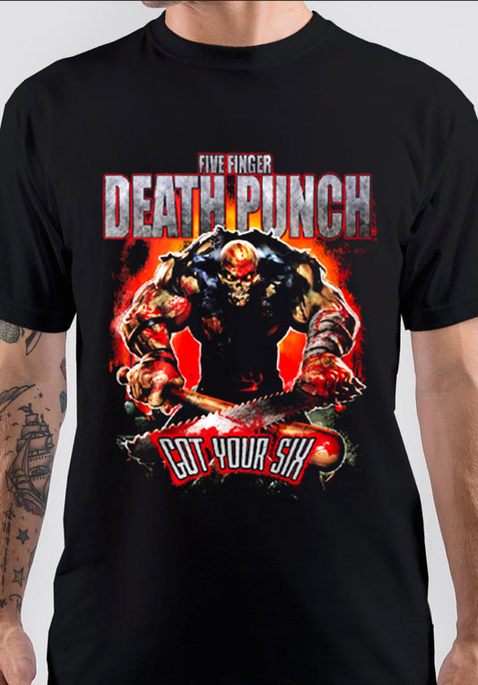 Five Finger Death Punch Got Your Six T-Shirt Style001