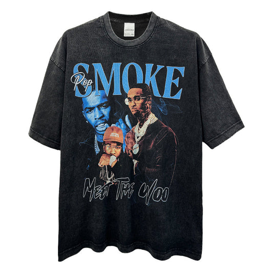 POP SMOKE "MEET THE WOO" PREMIUM TEE 2024