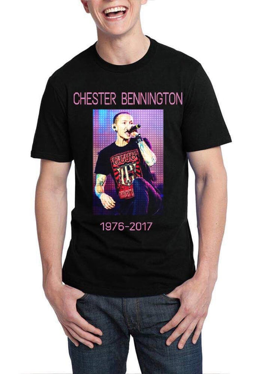 RIP Chester Bennington Link Park Black T-Shirt