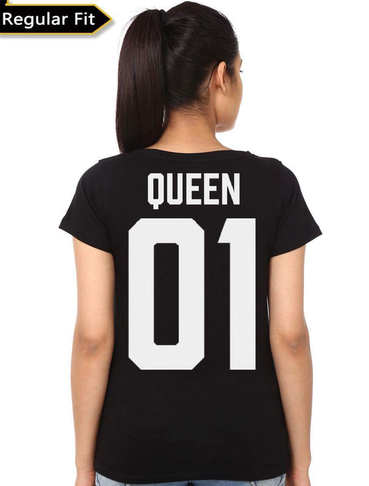 Queen 01 Girlâ€™s Black T-Shirt