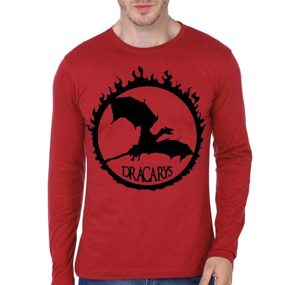 Dracarys Red Full Sleeve T-Shirt