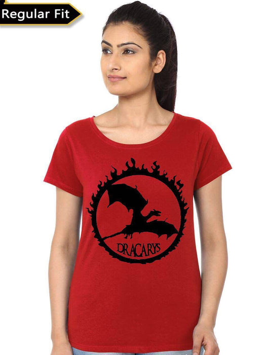 Dracarys Girlâ€™s Red T-Shirt