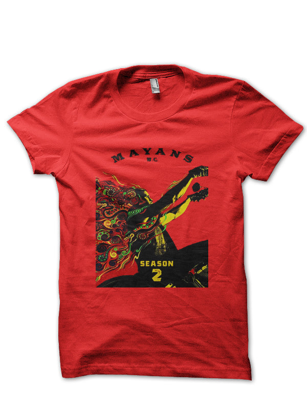 Mayan Red Half Sleeve T-Shirt