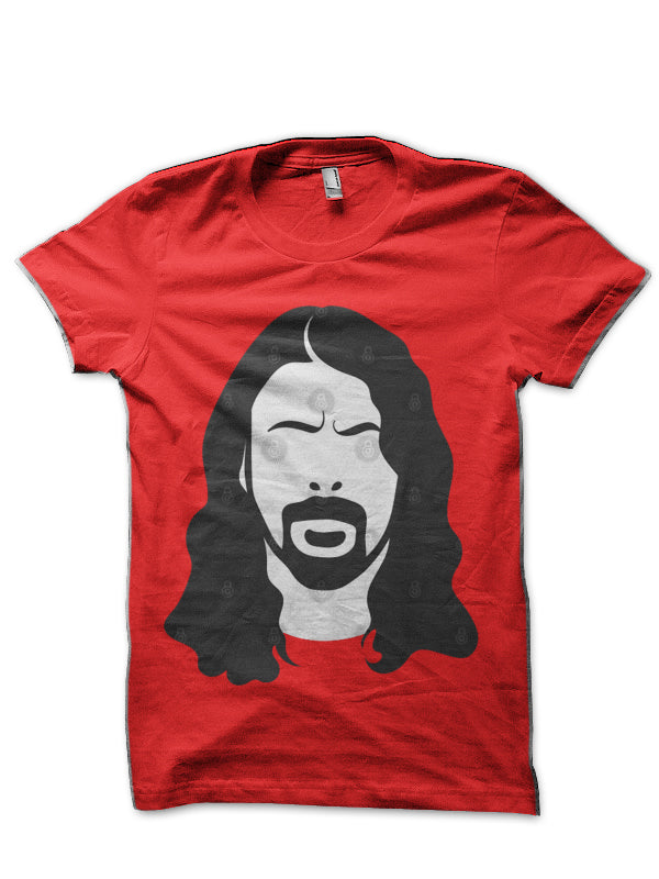 Minimalist Grohl Pop Art Dave Red T-Shirt