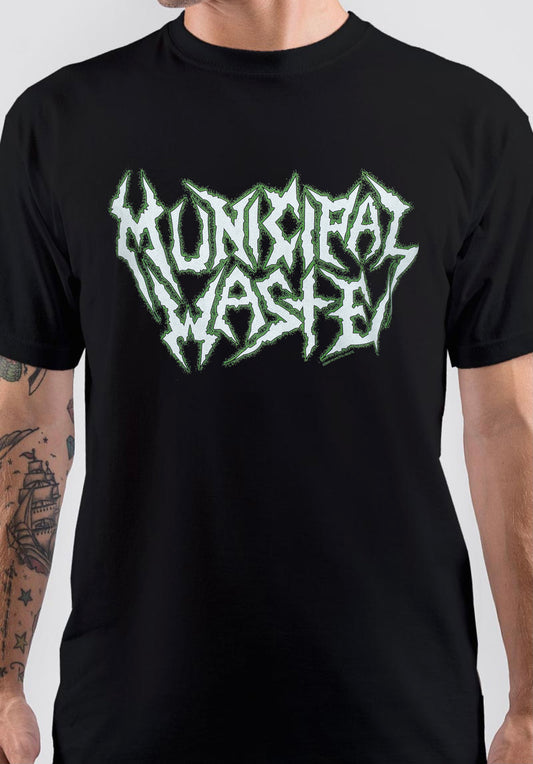 Municipal Waste Band Logo T-Shirt Style001