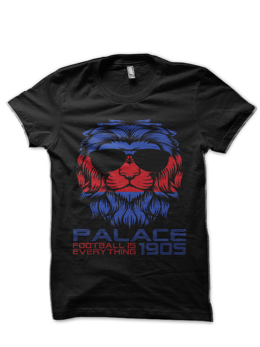 Football Is Everything â€“ Crystal Palace FC Lion Pride Retro Black T-Shirt