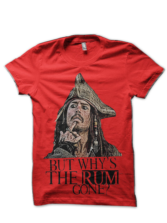 Pirates Of The Caribbean Red T-Shirt