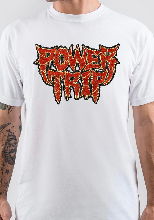 Power Trip Band Logo T-Shirt Style001