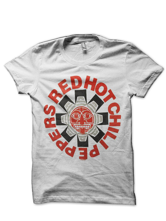 Red Hot Chili Peppers White T-Shirt Style002