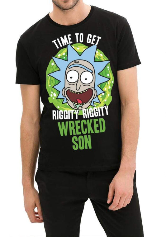 Rick And Morty Black T-Shirt
