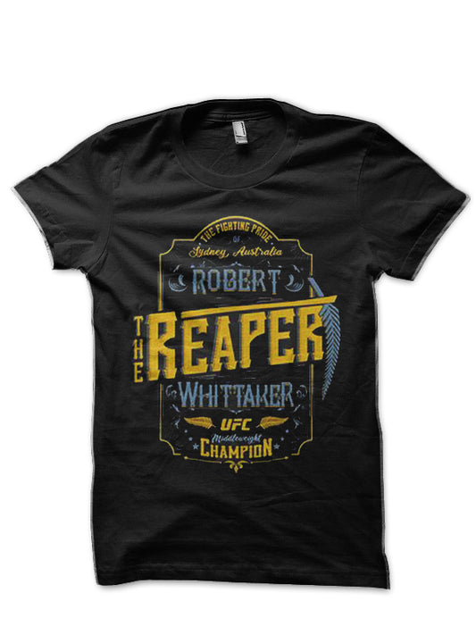 Robert Whittaker Black T-Shirt Style001