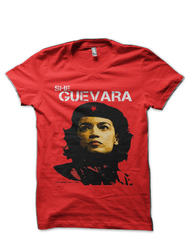 She Guevara Red Half Sleeve T-Shirt