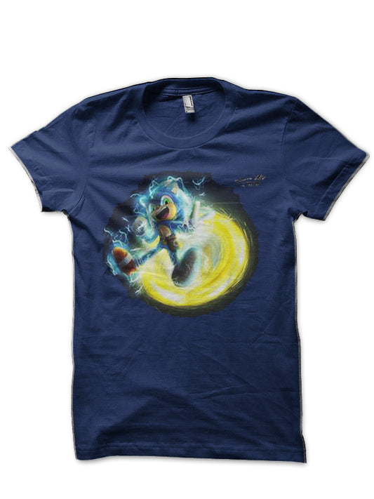 Sonic the Hedgehog Half Sleeve T-Shirt Style004