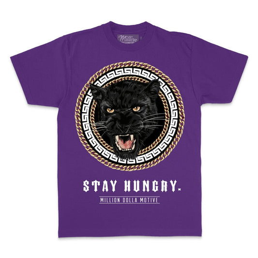 Stay Hungry Panther - Concord Purple T-Shirt