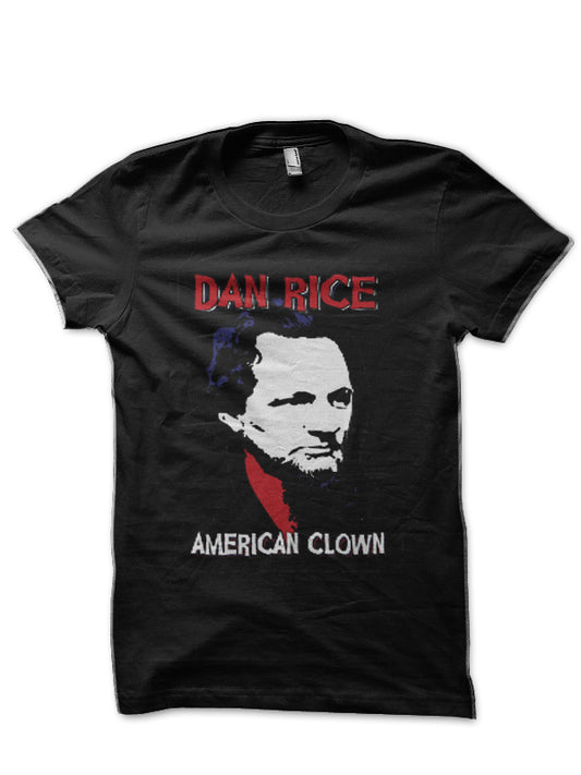 Dan Rice American Clown Black T-Shirt