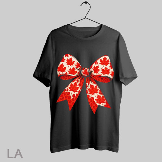 Top Canadian Coquette Bow Canada Day T Shirt Sweatshirt Hoodie Shirt