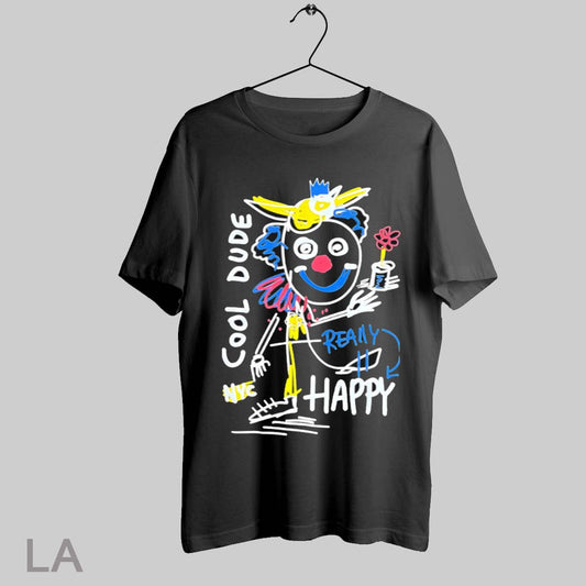 Top Cool Dude Really Happy T Shirt Sweatshirt Hoodie Shirt