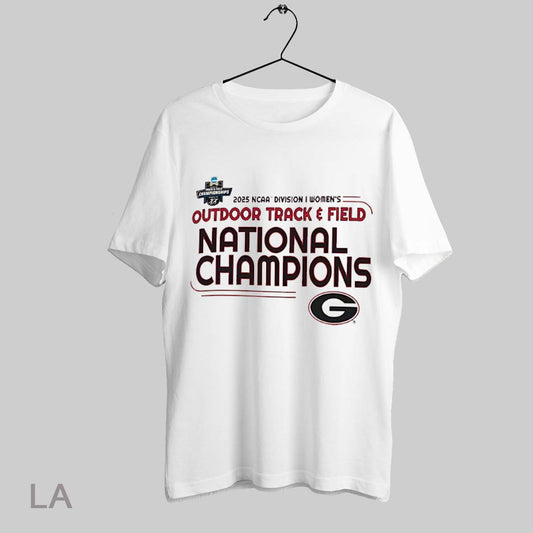 Top Georgia Bulldogs 2025 Ncaa Womens Outdoor Track And Field National Champions Shirt T Shirt Sweatshirt Hoodie Shirt