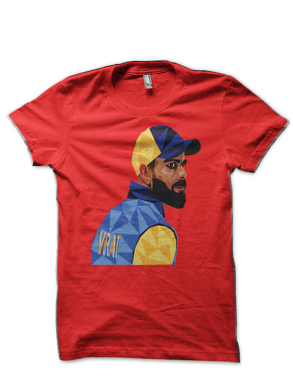 Virat Kohli Red T-Shirt
