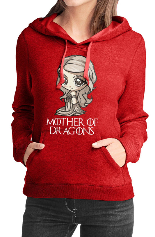 Mother Of Dragon Girls Red Hoodie