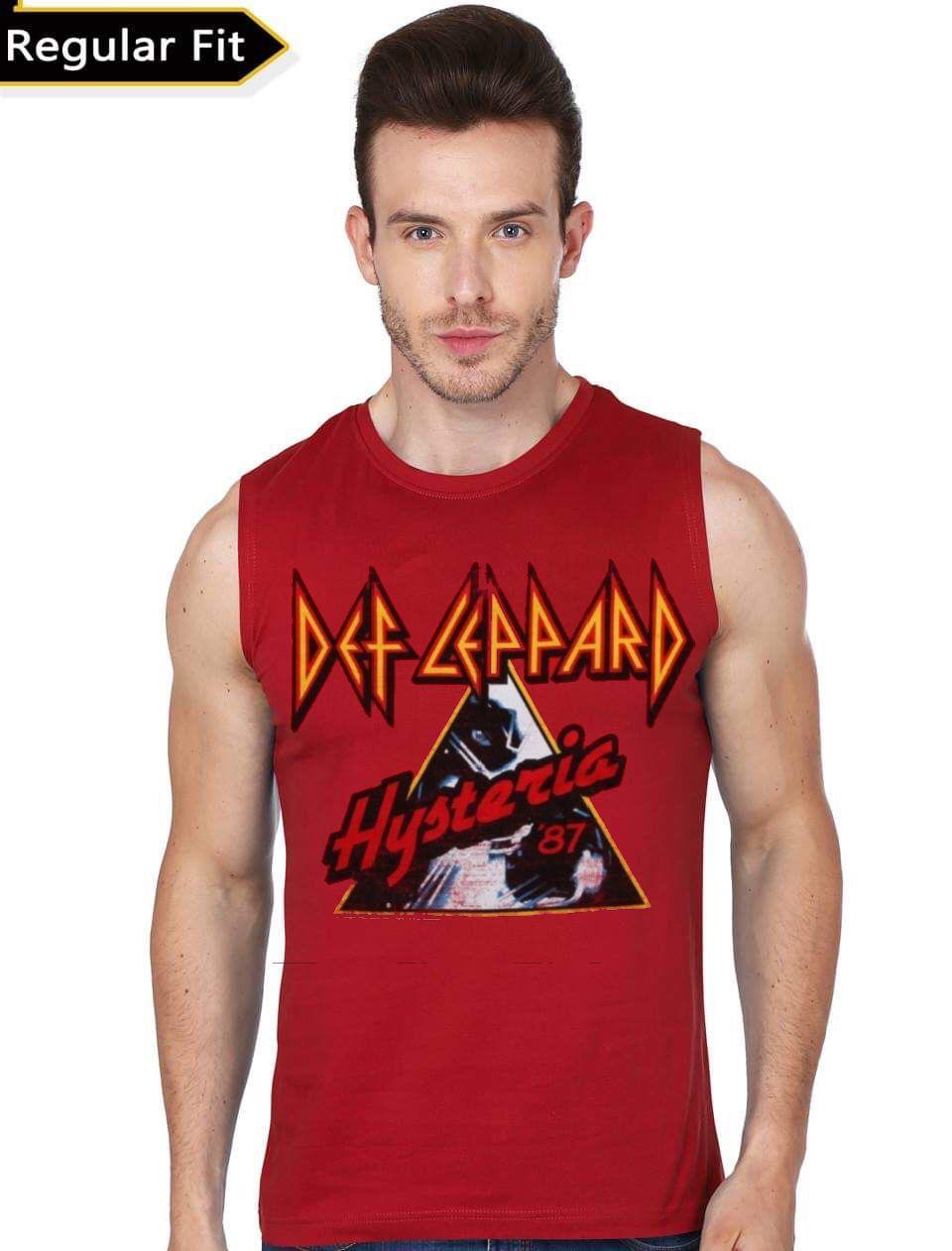 Def leppard red sleeveless T-Shirt