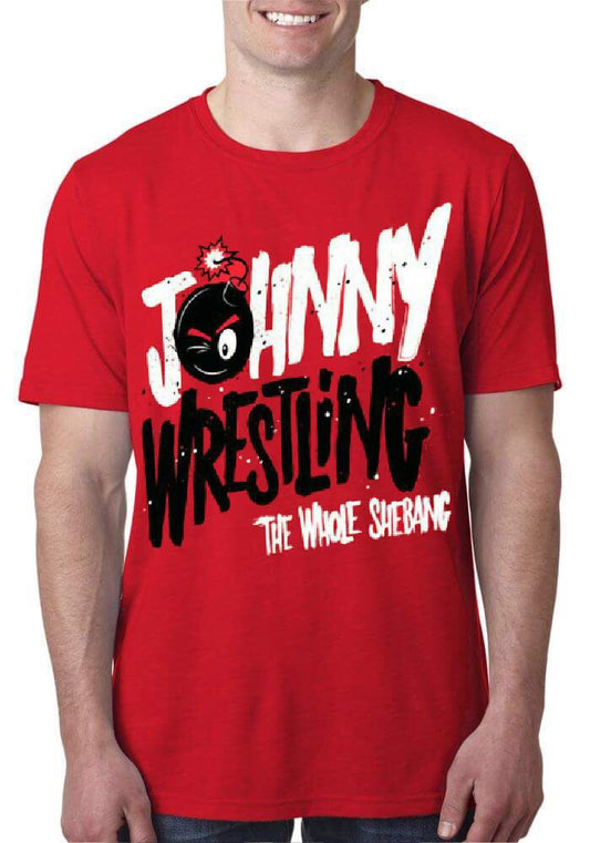 Johnny Wrestling Red T-Shirt